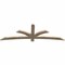 Ekena Millwork Davenport Rough Sawn Timber Gable Bracket, Douglas Fir, 84"W x 28"H x 2"D x 4"F, 8/12 Pitch GBW084X28X0204DAV00RDF - alternate 3